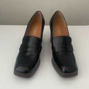 Nine West Classic Black Leather Loafers